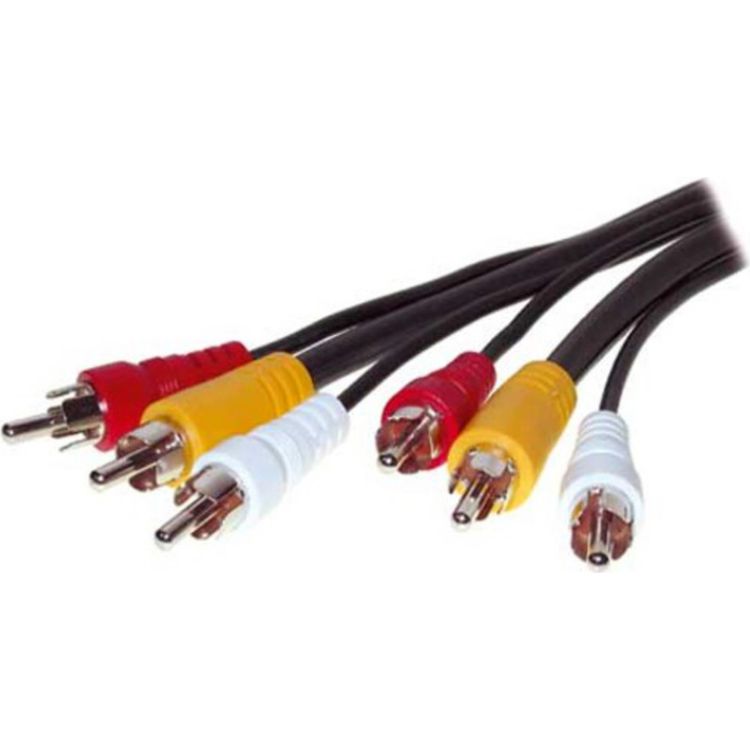 Tootefoto - ShiverPeaks S/CONN maximum connectivity Video Cinch Kabel-3 Cinchstecker auf 3 Cinchstecker, 1xVideo, 2xAudio, 10,0m (90024-10.0)