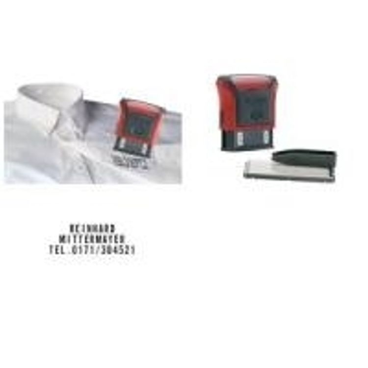 Tootefoto - trodat Ersatzstempelkissen 6-4911, Textilfarbe, schwarz f r den Textilstempelautomat 4911 (51 491161)