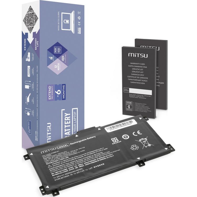 Tootefoto - Mitsu aku LK03XL aku HP X360 15-BP BQ CN 17-AE BW CE jaoks