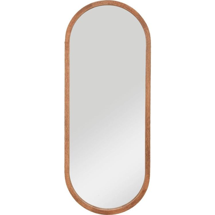 Tootefoto - Atmosphera Ovaalne peegel puitraamis Gianni, 35 x 90 cm