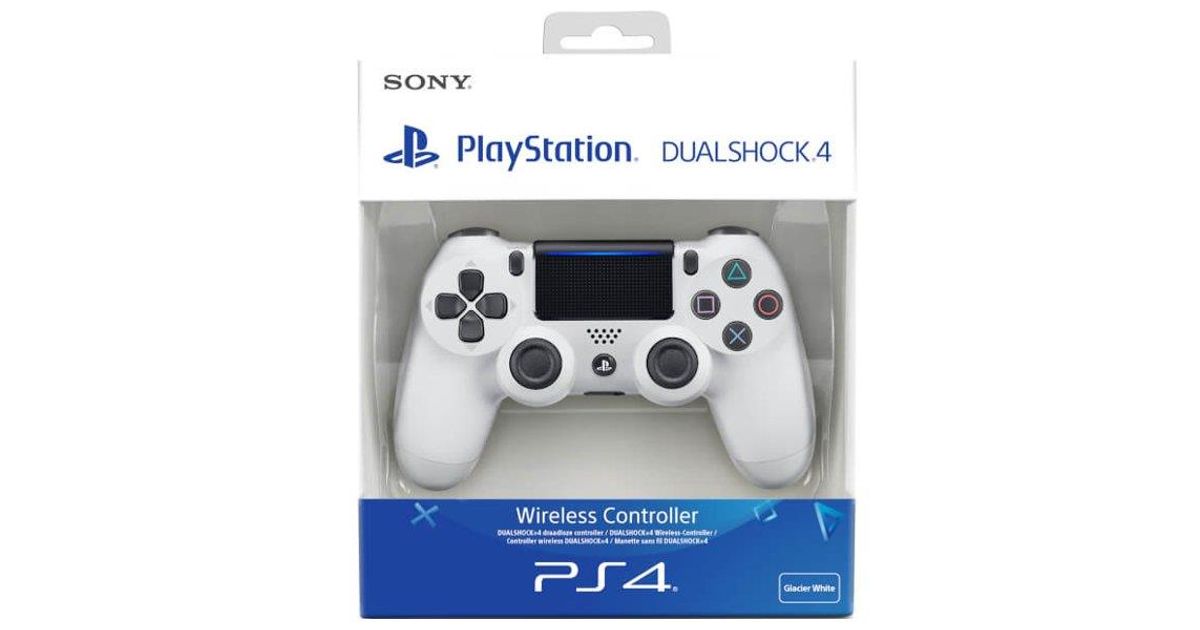  Sony Dualshock 4 Wireless Controller for PlayStation 4 -  Glacier White - PlayStation 4 : Video Games