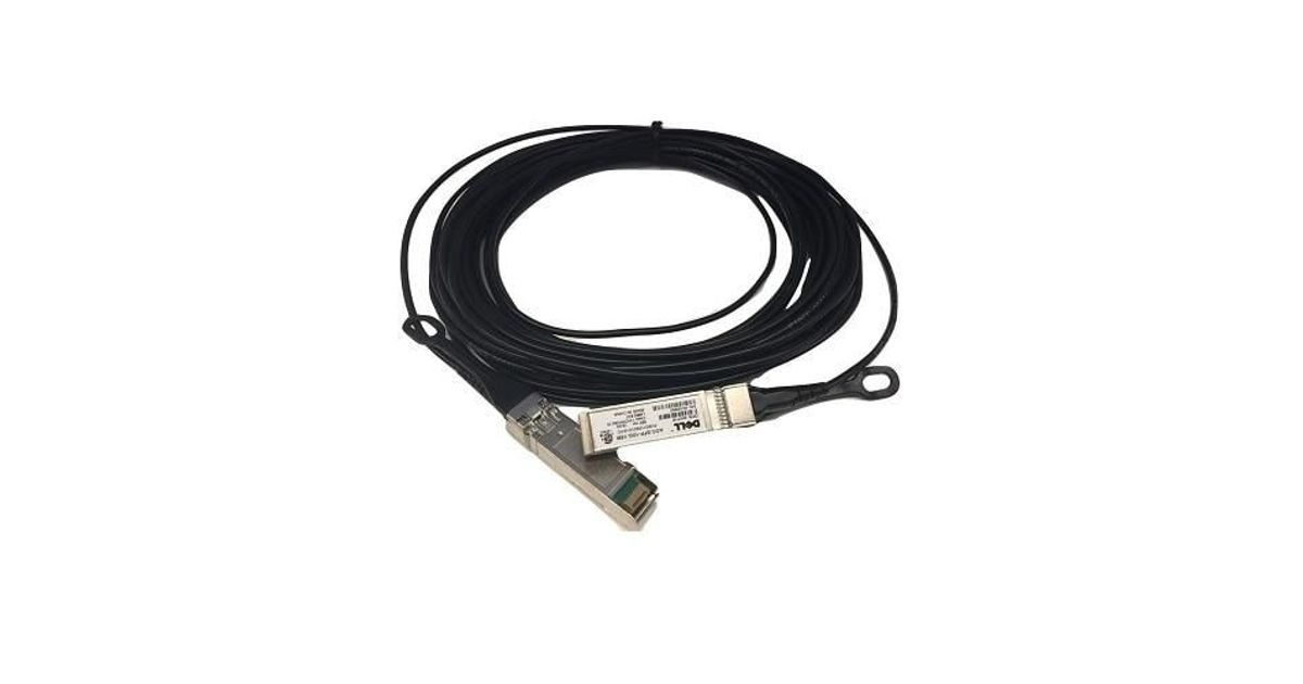 DELL 470ABLV fibre optic cable 2 m SFP+ Black Fibre Optic Cables