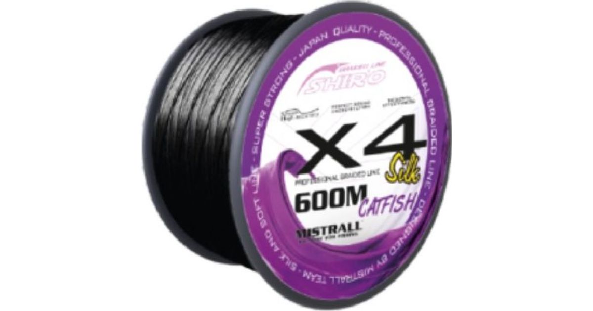 Mistrall Shiro Silk Braided Line X4 0,60mm Black catfish 600m ZM