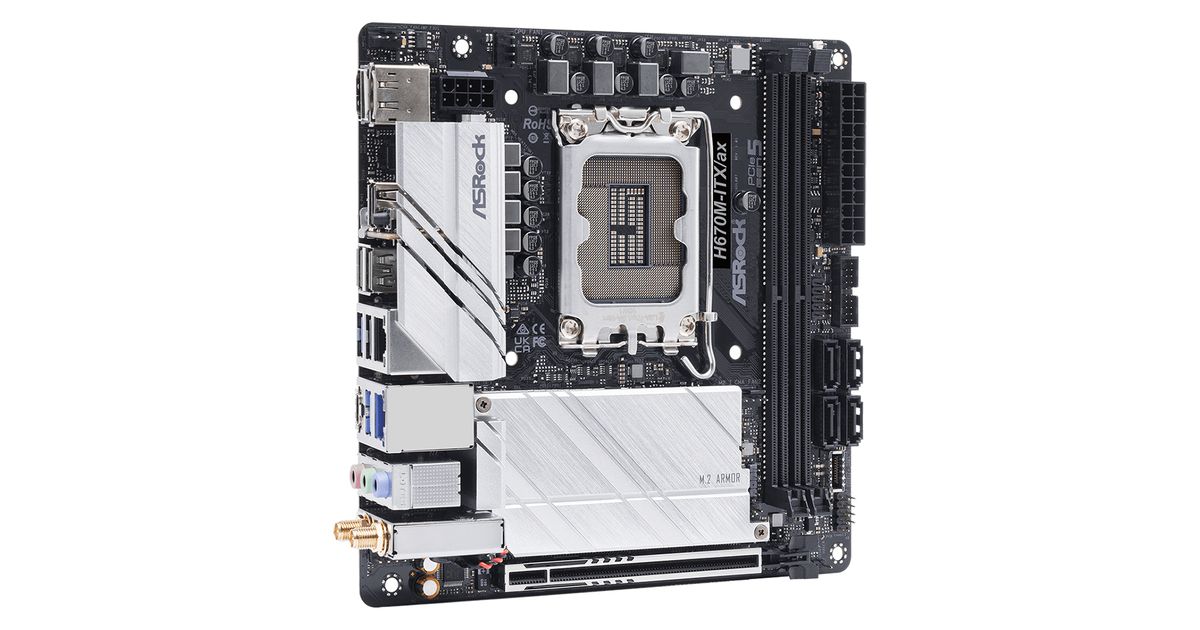 Asrock H670M-ITX/ax Intel H670 LGA 1700 mini ITX - Motherboards -  Motherboards - Computer Components - MT Shop