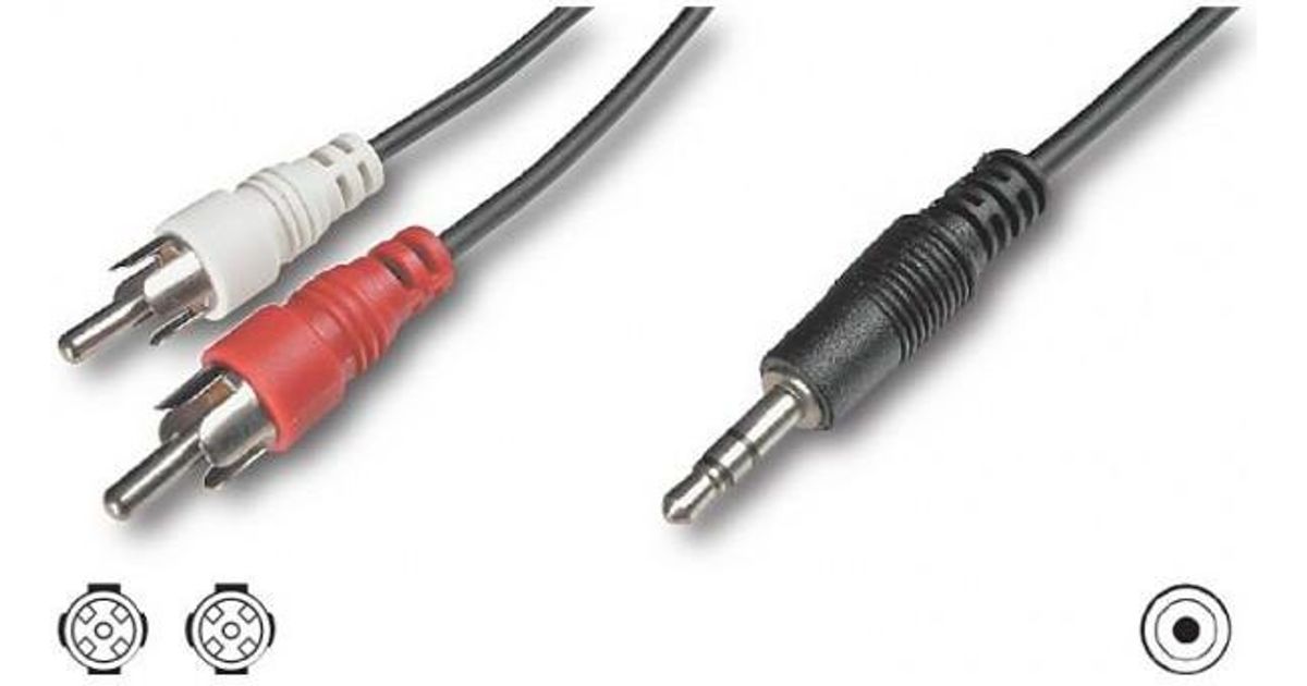 Hama 3.5mm Male to Male Stereo Jack Cable 1.50m Black