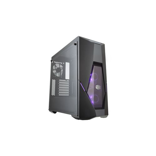 MSI MAG Forge 100R Mid Tower Gaming Computer Case 'Black, 2X 120 mm ARGB  PWM Fan, 1x 120 mm Fan, 1-6 ARGB Hub, Mystic Light Sync, Tempered Glass