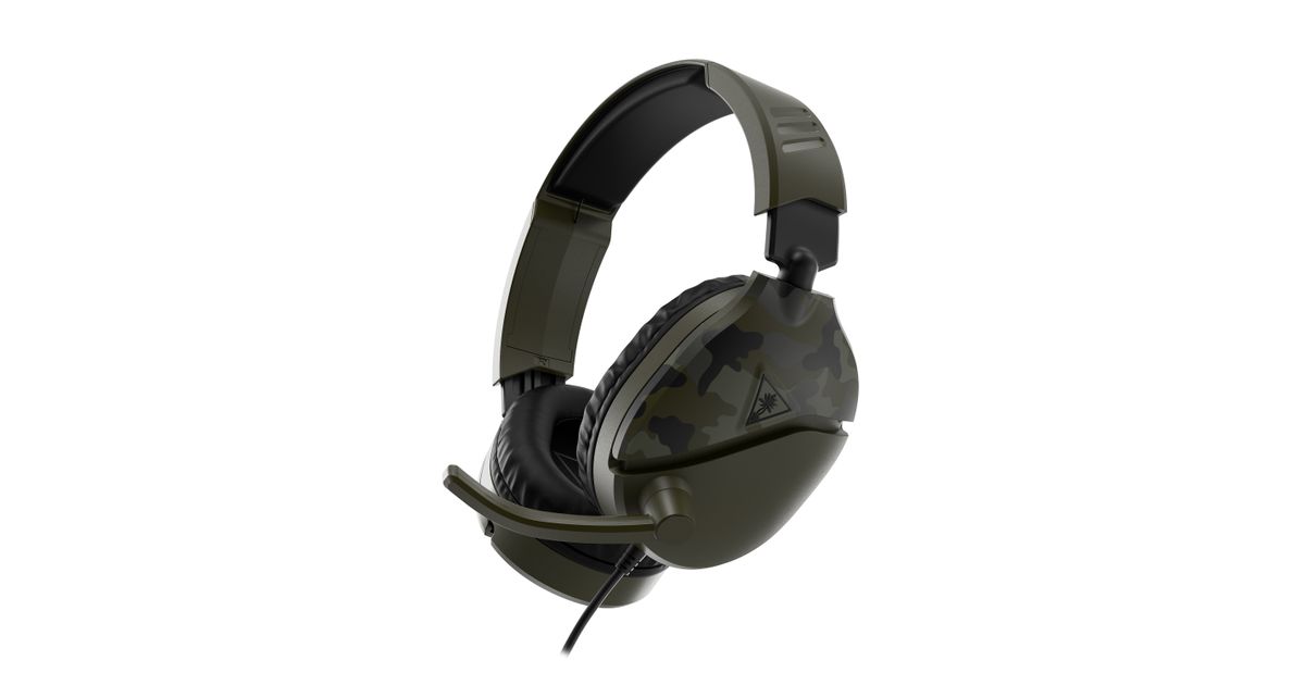 Turtle Beach Recon 70 Green Camo Gaming Headset Camo Green