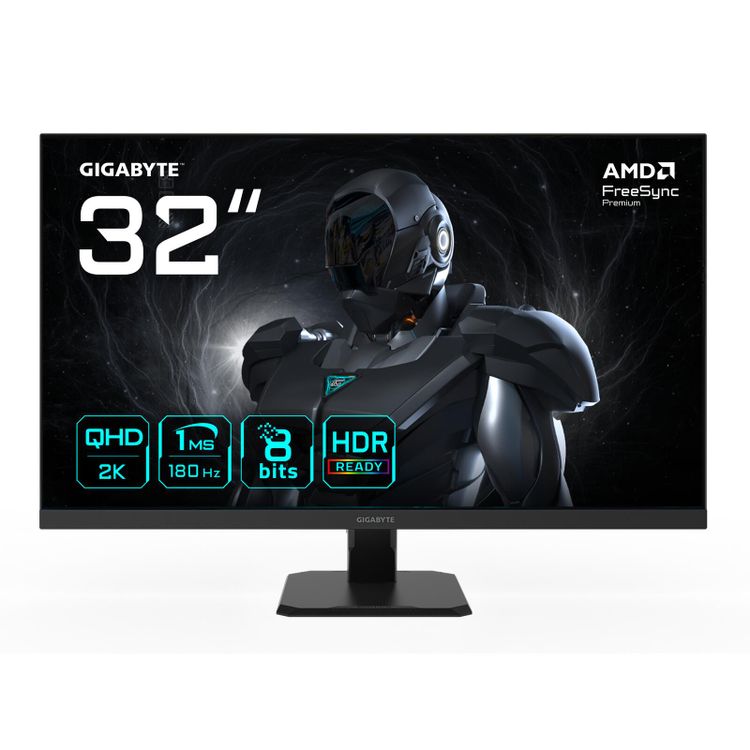Tootefoto - GigaByte GS32QA Gaming Monitor 80 cm (31,5 Zoll) schwarz - QHD, SS IPS, 1 ms, 180 Hz, HDMI, DisplayPort [Energieklasse G] (GS32QA)