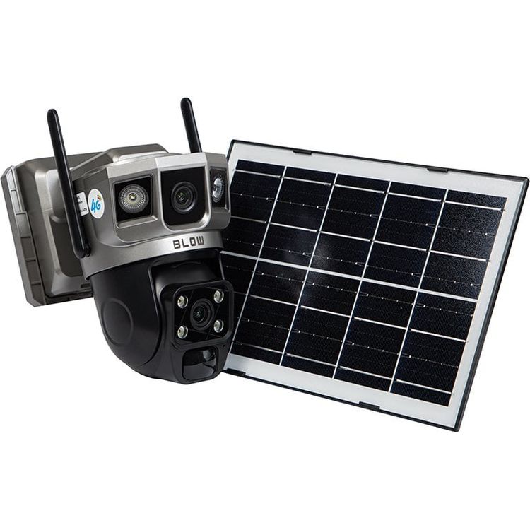 Tootefoto - 78-666# Puhutav kaamera 4g ptz 4mp h-396-aov duallens akuga