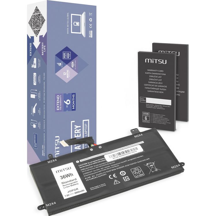 Tootefoto - Mitsu s learvuti toiteadapter JOPGR aku Dell Latitude 5285 5289 5290 jaoks