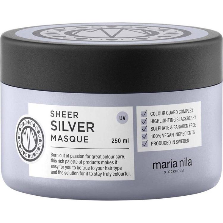 Tootefoto - Maria Nila Sheer Silver Masque mask blondidele ja pleegitatud juustele 250ml