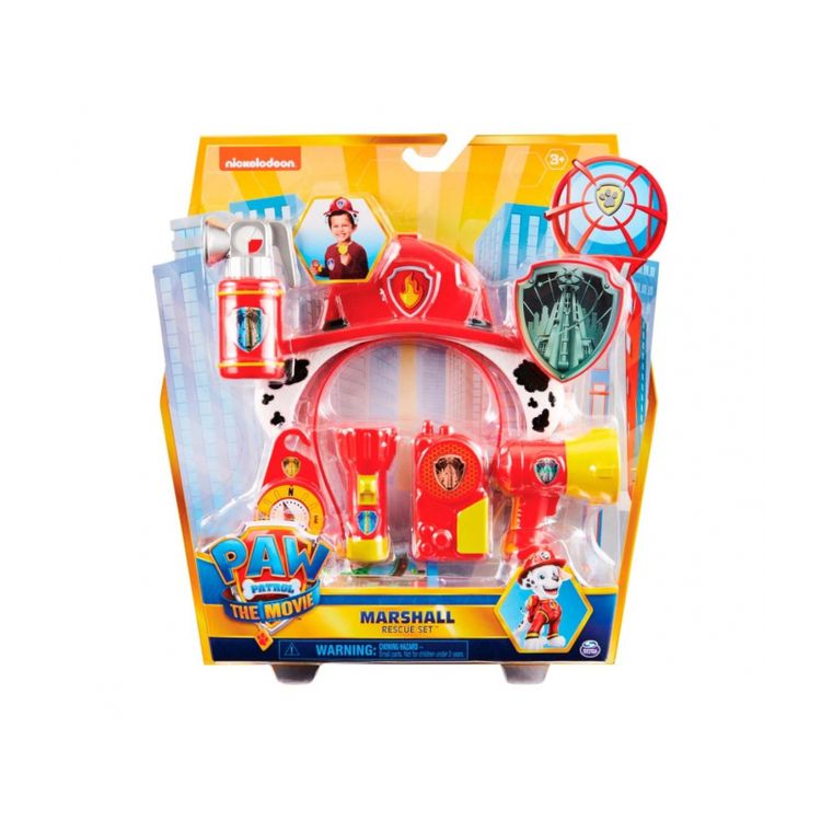 Tootefoto - PAW Patrol Marshall Movie Rescue 8-Piece Role Play Set for Pretend Play
