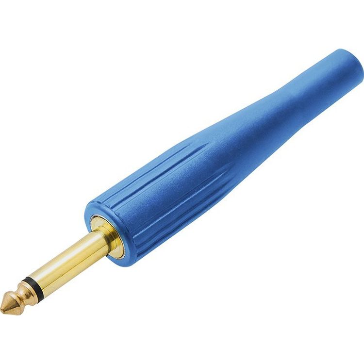 Tootefoto - Blow 1267# 6.3 mono jack pistik pikk kummist sinine