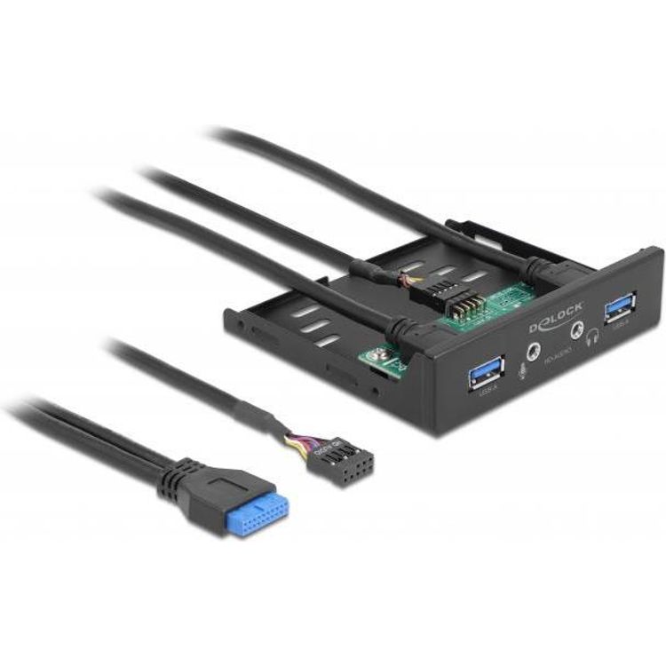 Tootefoto - DeLOCK 64150 arvutikorpuse detail Esipaneel