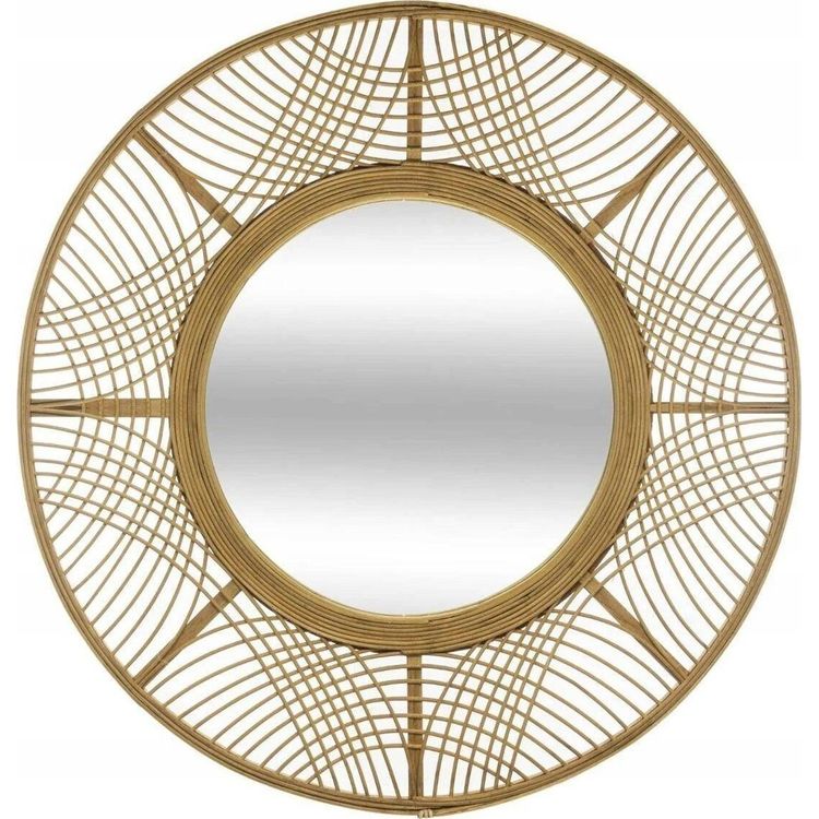 Tootefoto - Atmosphera Boho peegel bambusraamis INA, 70 cm
