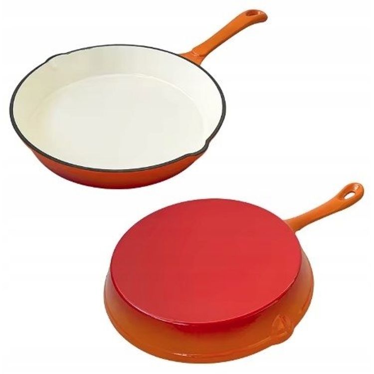 Tootefoto - KRISBERG Pann emailitud malmist pann punane 25cm KS-7706