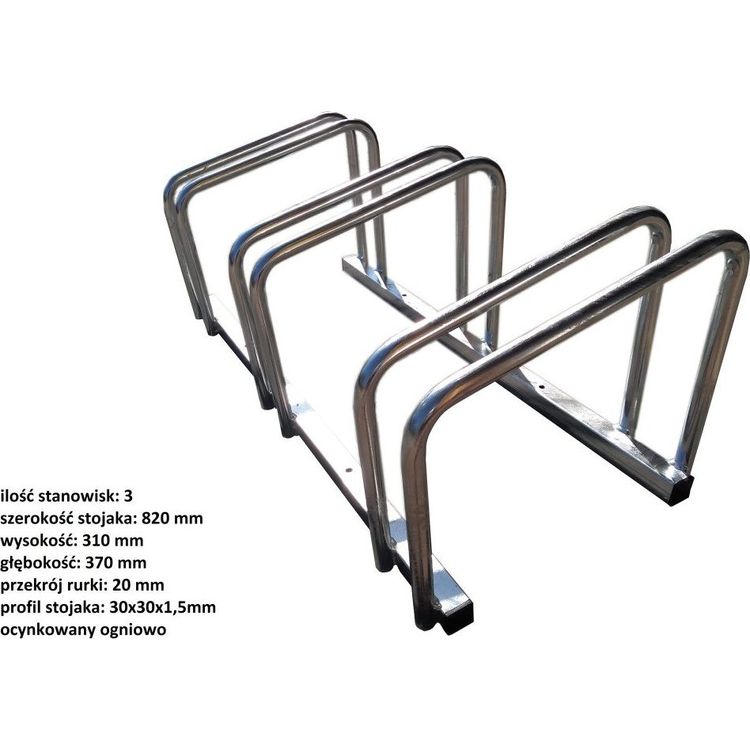 Tootefoto - Unimet BIKE RACK 3 SEATS, HOT DIP GALVANIZING