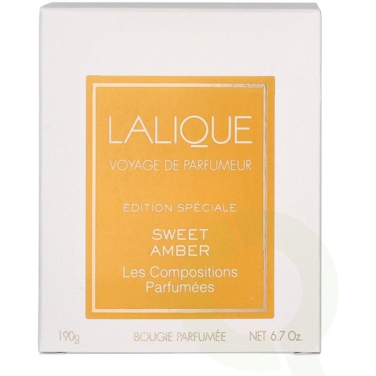 Tootefoto - Lalique, Les Compositions Parfumees - Sweet Amber, Sweet Amber, Scented Candle, 190 g Unisex