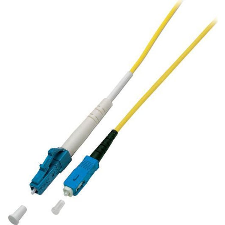 Tootefoto - EFB Elektronik O0947.2 kiudoptiline kaabel 2 m LC SC OS2 Kollane