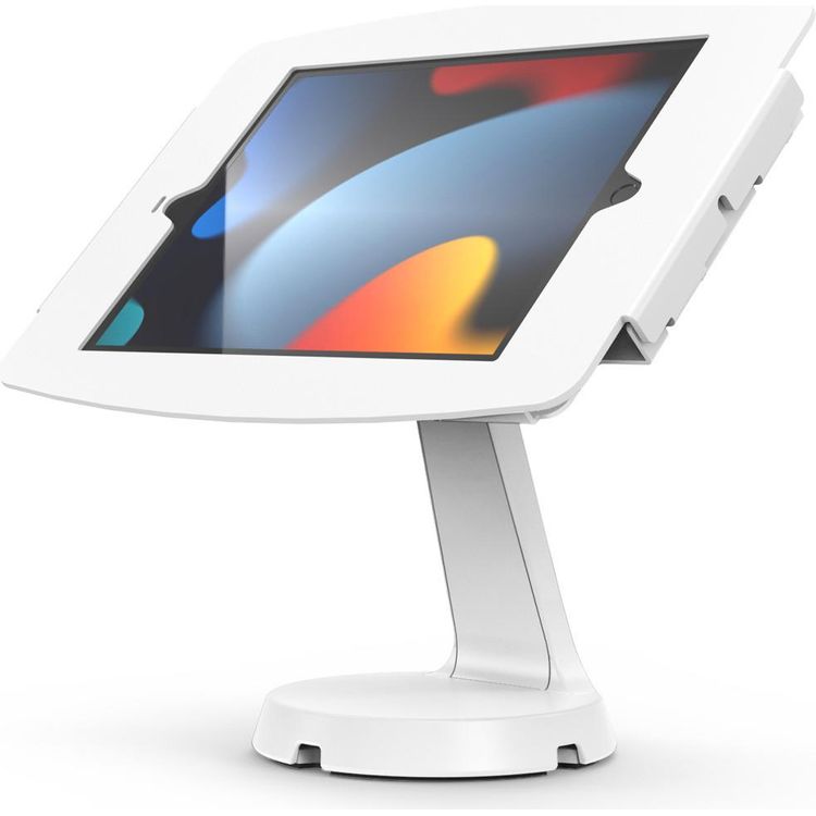 Tootefoto - Compulocks iPad 10.2" Space Enclosure Mast Counter Stand - White