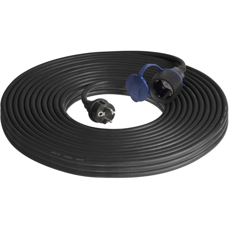 Tootefoto - Ip44, 1x2p+30 m-ga, litugev kummikaabel H07RN-F 3x1,5mm ?, 230Vac/16a, Schuko