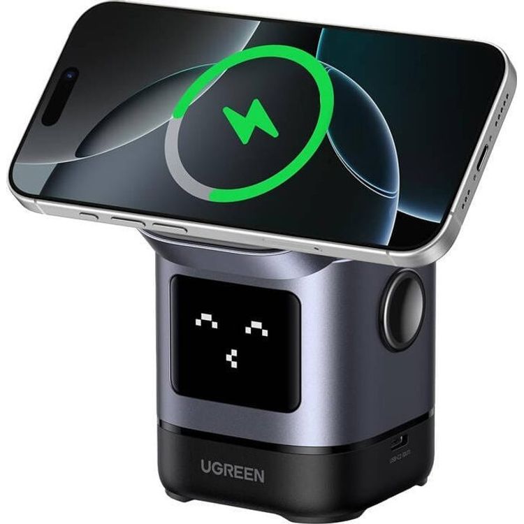 Tootefoto - 2in1 induktiivne laadija iPhone'ile / Airpodidele Ugreen Uno W709, USB-C, 25W + USB-C-USB-C kaabel 1m
