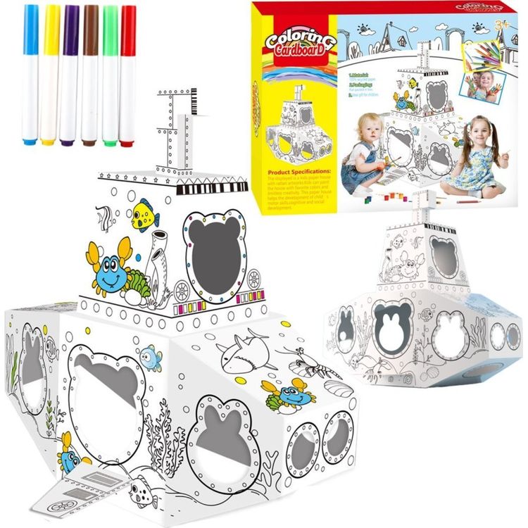 Tootefoto - Kunstiline komplekt suure paadiga v rvimiseks papist v rvimiseks