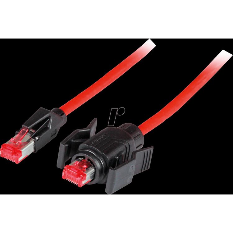 Tootefoto - EFB Elektronik K8670.1 v rgukaabel Punane 1 m Cat6a S/FTP (S-STP)