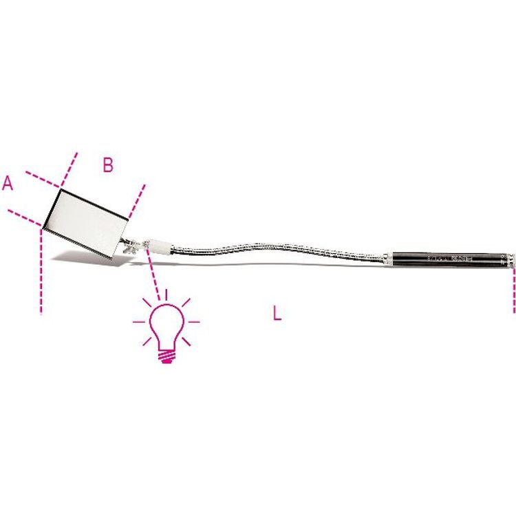 Tootefoto - Beta Toolsi kontrollpeegel 553 mm (1715FL/B)