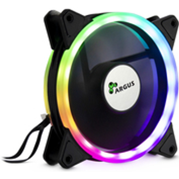 Tootefoto - Inter-Tech RS-041 RGB Arvuti korpus Ventilaator 12 cm Must
