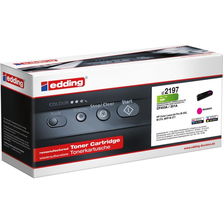 Tootefoto - edding EDD-2197 magenta Toner ersetzt HP 201A (CF403A) (18-2197)