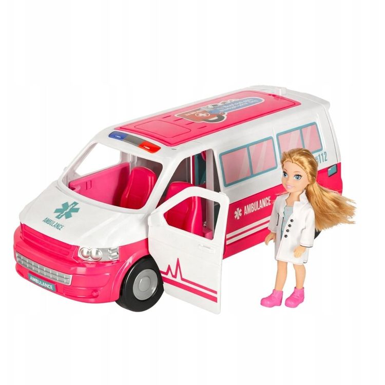 Tootefoto - Liikuv haigla kiirabi 2in1 Doll Doctor meditsiinilised tarvikud