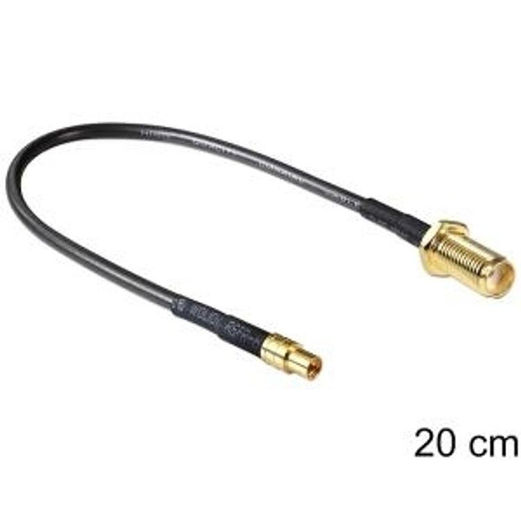 Tootefoto - DeLOCK 88579 koaksiaalkaabel 0,2 m Must