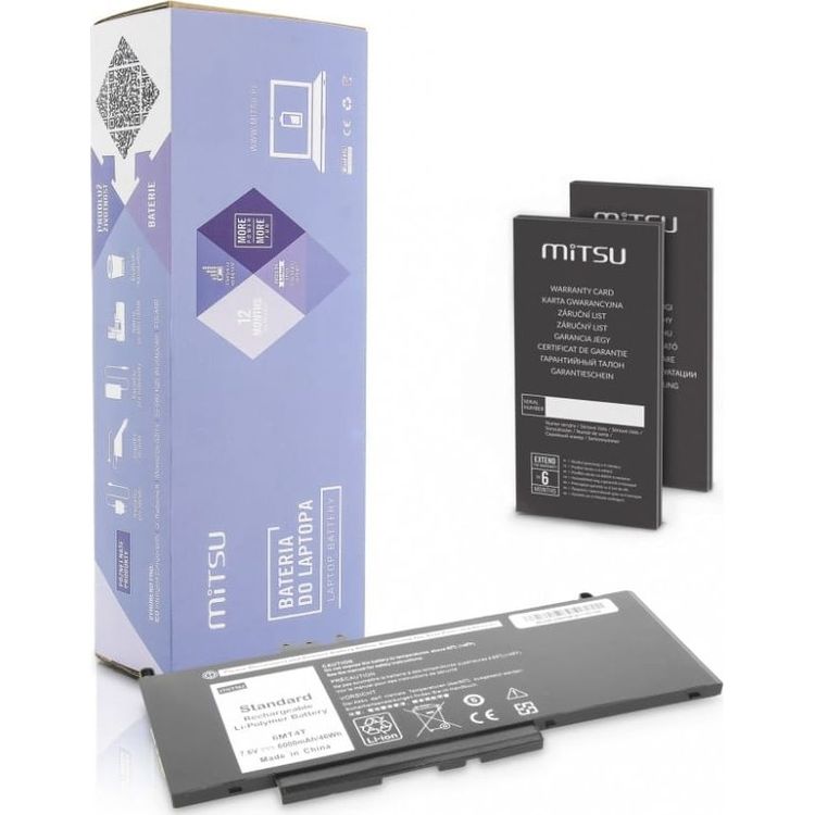 Tootefoto - Bateria Mitsu Bateria do Dell Latitude E5470, E5570 - 7.6V (6000 mAh, 46 Wh) -BC/DE-E5470