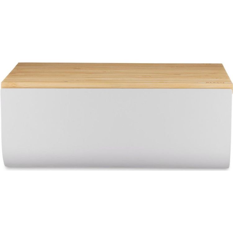 Tootefoto - Alessi BG03 WG Mattina Brotkasten, Stahl Bambusholz, Warm Grey (BG03 WG)