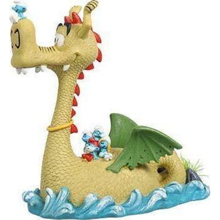 Tootefoto - AQUA DELLA Aqua Della Smurfs On Dragon Ornament 16.4x8.4x16
