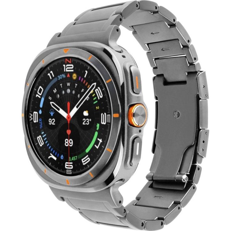 Tootefoto - Fikseeritud titaanrihm FIXED titaanrihm nutikella Samsung Galaxy Watch Ultra jaoks, naturaalne titaan