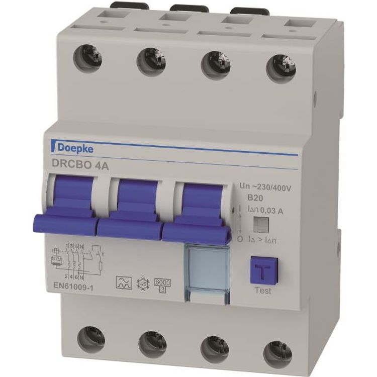 Tootefoto - Doepke DRCBO 4 B20/0.03/3N-AFI-/LS-Kombination 3p+N 20 A (09945105)