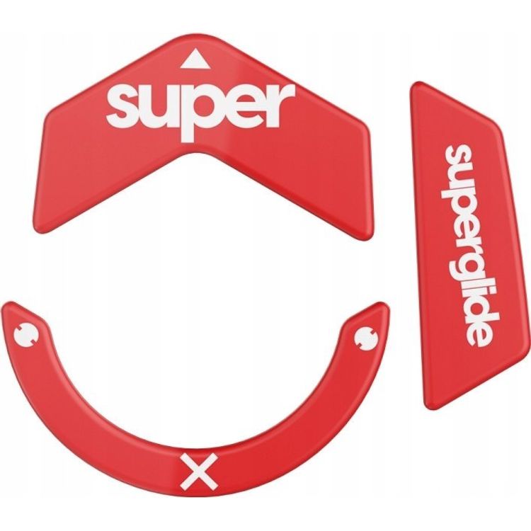 Tootefoto - Pulsar Superglide Version 2 klaasist liugurid Logitech G502X jaoks punane