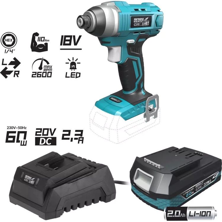 Tootefoto - Dedra elektrit riistade komplekt Stardikomplekt DED7045+DED7032+DED7038