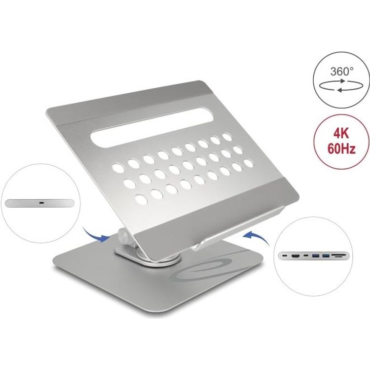 Tootefoto - Delock - Dockingstation + Notebook-/Tablet-St nder - USB-C / Thunderbolt 3 / Thunderbolt 4 - HDMI (18457)