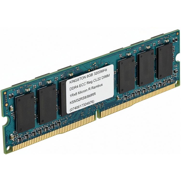 Tootefoto - Kingston Technology 8GB KINGSTON 3200MT/s ECC Reg CL22 DIMM 1Rx8 Micron R