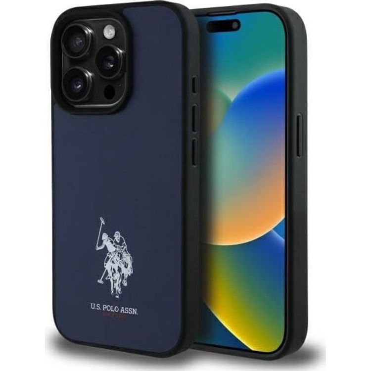 Tootefoto - US Polo USHCP15XPGEV iPhone 15 Pro Max 6,7" tumesinine/merepunane Nahk tikitud DH v rv