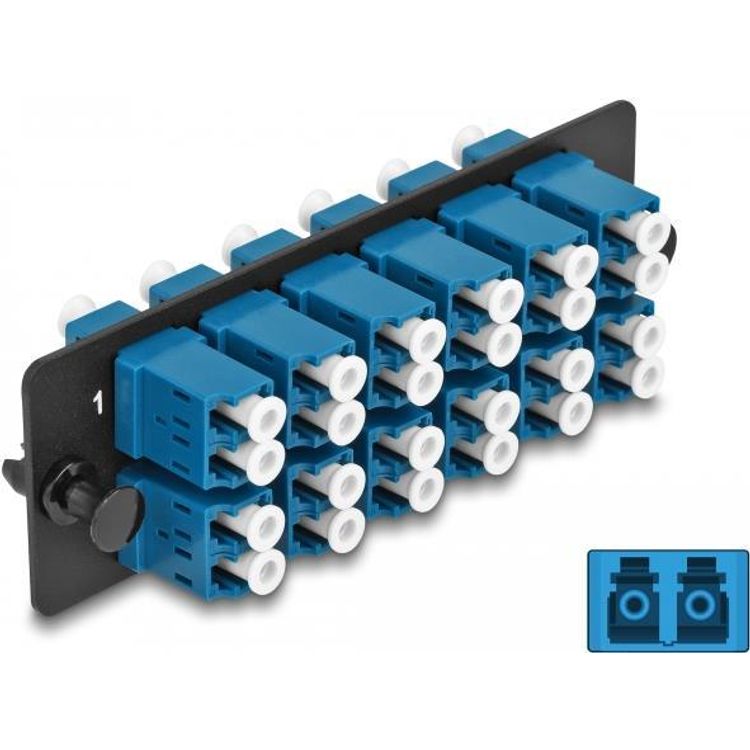 Tootefoto - DeLOCK 66930 kiudoptiline adapter LC/LC 1 tk Must, Sinine