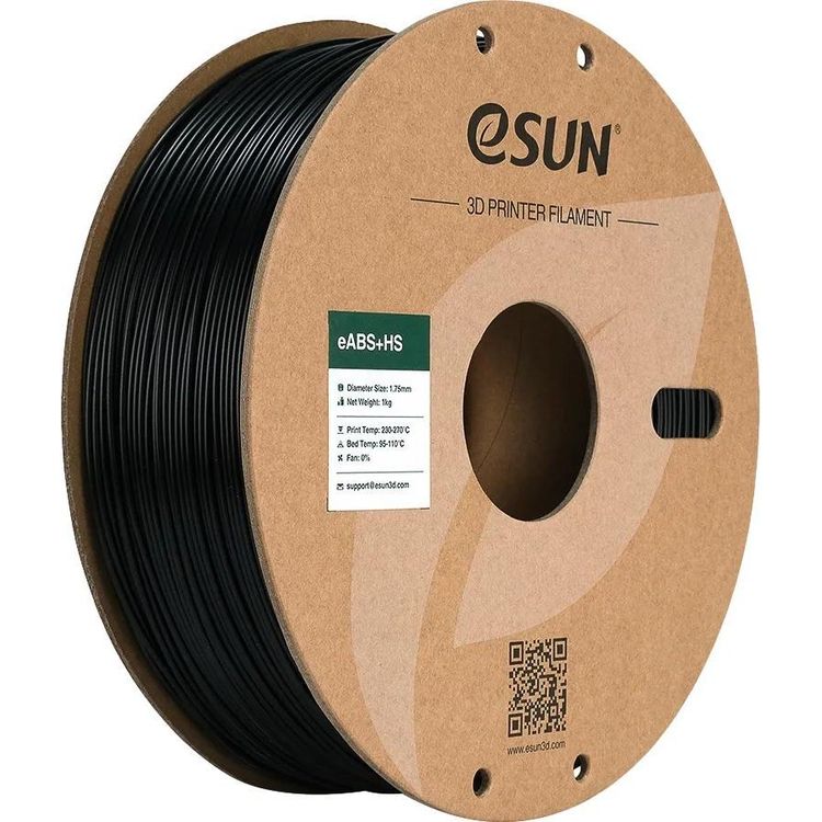 Tootefoto - EABS 1,75mm BLACK 1kg ESUN 3D FILAMENT (eABSP175B1)