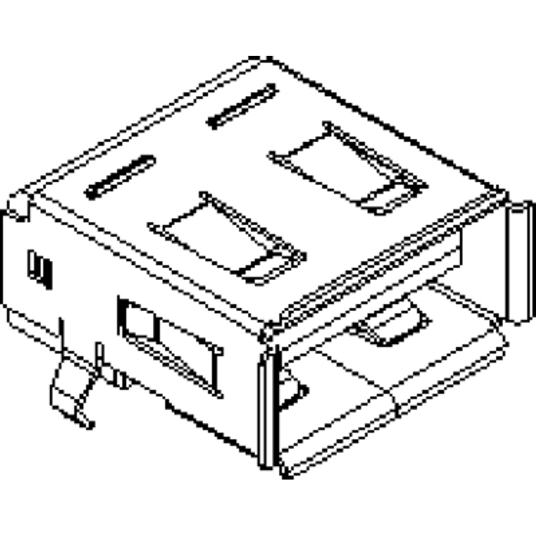 Tootefoto - Universal Serial Bus Socket Mol Micro Solutions Right-Angled 676433910 Molex Content: 1 Pc(S)