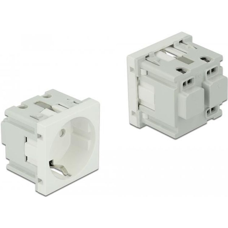 Tootefoto - DeLOCK 81320 pistikupesa CEE 7/3 Valge