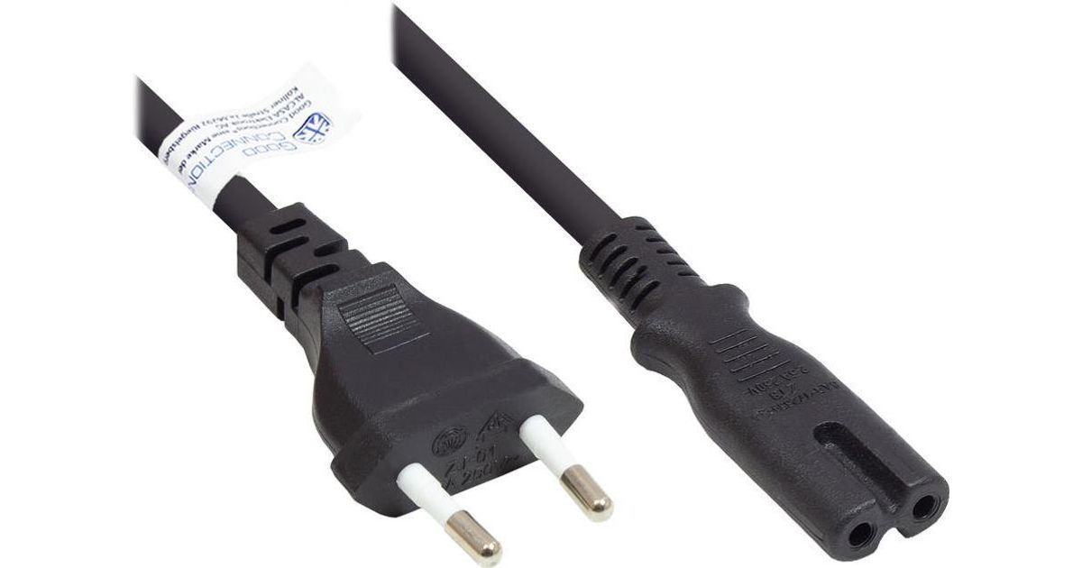 Alcasa P0370S100 power cable Black 10 m Power plug type C C7 coupler
