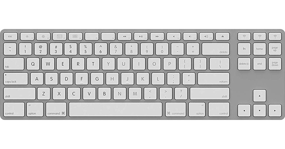 Matias Keyboard aluminum Mac Tenkeyless bluetooth Silver