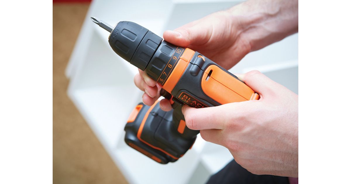 Black & Decker Bdcdd12kb-qw Cordless Impact Drill Orange